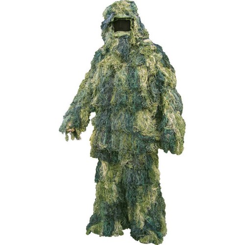 Ghillie Suit (Woodland), The Woodland Ghillie Suit is designed to help you disappear into outdoor environments, providing ultimate camouflage for airsoft matches, tactical games, or training exercises